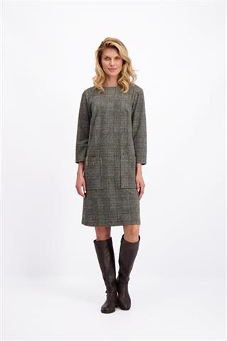Sukienka w kratę oversize 84838 - 100641