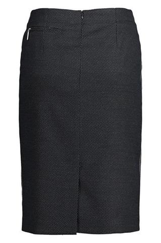 Granatowa spódnica ołówkowa w kropki 84796 - 104531