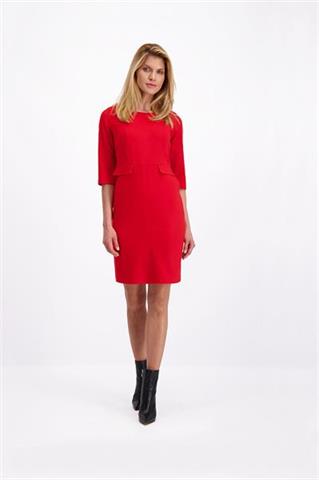 Czerwona sukienka z wełny 84766 - 107641