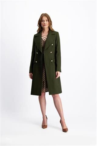 Zimowy płaszcz damski khaki 84784 - 112051