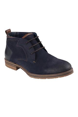 Granatowe buty za kostkę 72844 - 12181