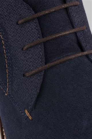 Granatowe buty za kostkę 72844 - 12191