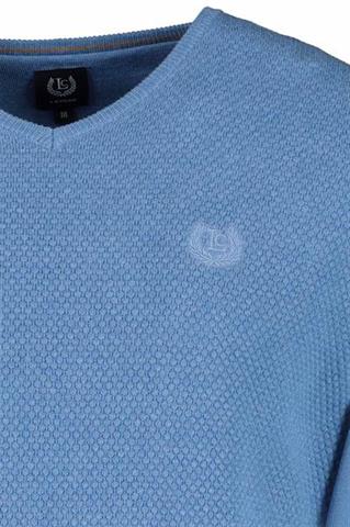 Niebieski sweter męski V-neck 73845 - 122241