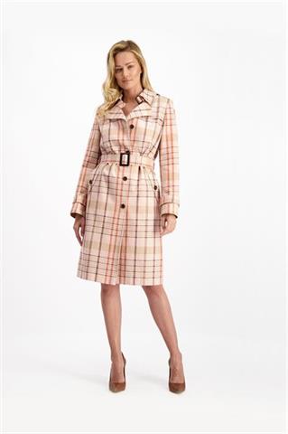 Wiosenny trencz w kratę 85017 - 122671