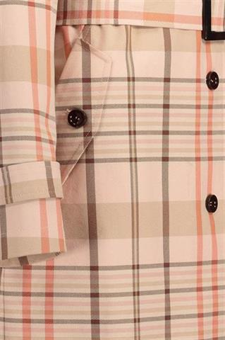 Wiosenny trencz w kratę 85017 - 122711