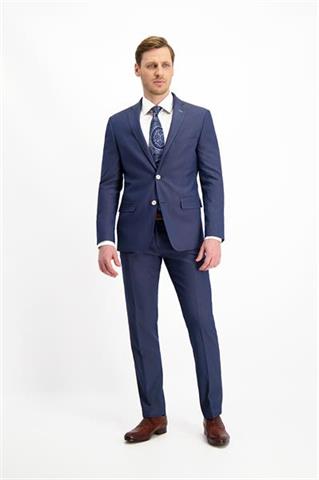 Niebieski garnitur w mikro wzór Mix&Match (859) Marynarka - 124491
