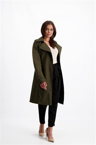 Trencz damski khaki 85033 - 147631