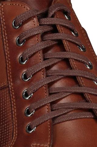 Brązowe sneakersy męskie ze skóry 73266 - 176801