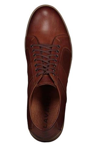 Brązowe sneakersy męskie ze skóry 73266 - 176811