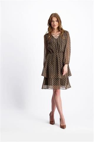 Zwiewna sukienka we wzory 85427 - 181361