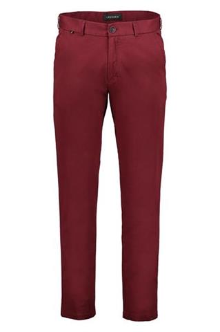 Burgundowe spodnie męskie Chinos Luster 65256 - 182121
