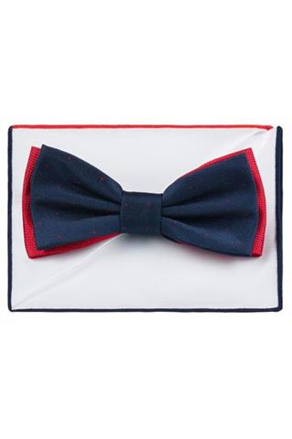Granatowa mucha w czerwone kropki 57149 - 20521