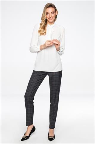 Elegancka bluzka damska z wiązaniem pod szyją 58120 - 218581