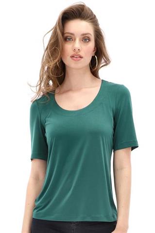 Zielony t-shirt z krótkim rękawem 58167 - 221251
