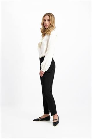 Eleganckie czarne spodnie na kant 85458 - 223121