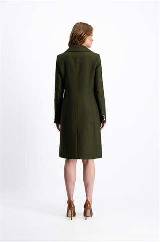 Zimowy płaszcz damski khaki 84784 - 229711