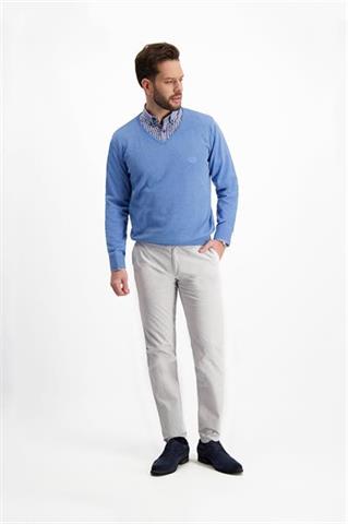 Niebieski sweter męski V-neck 73845 - 232701