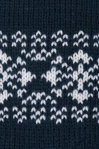 Niebieska czapka męska z pomponem 72913 - 25181