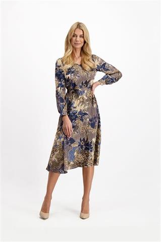 Elegancka sukienka we wzory 85011 - 276531
