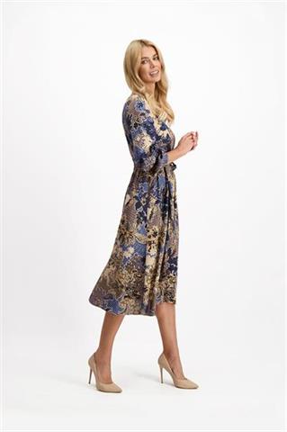 Elegancka sukienka we wzory 85011 - 276561