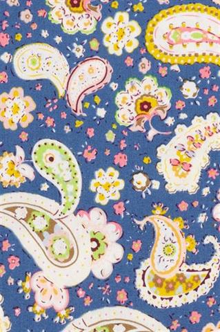Granatowa poszetka we wzór paisley 57469 - 353271