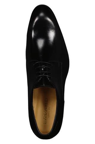 Czarne buty męskie ze skóry naturalnej o wysokim połysku 75146 - 375151