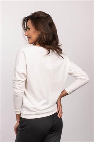 Bluza damska ze wzorem pepitki 58703 - 376161