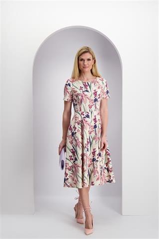 Bawełniana sukienka w kwiaty 86044 - 378601