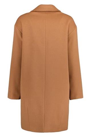 Camelowy płaszcz damski 86133 - 378821