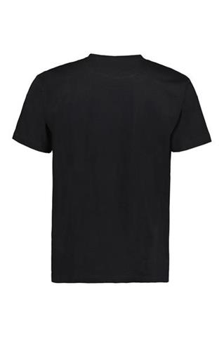 Czarny t-shirt męski bawełniany 78021 - 380031