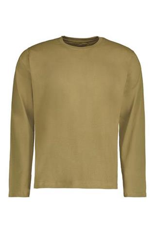 Longsleeve khaki męski 78030 - 380381