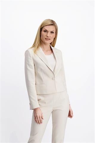 Beżowy krótki żakiet 86052 - 381541