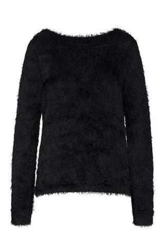 Sweter z czarnym włosem 84131 - 39351