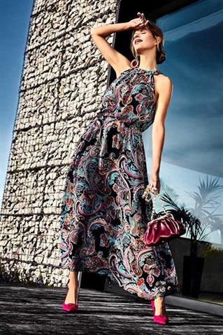 Sukienka maxi we wzory 58889 - 398811