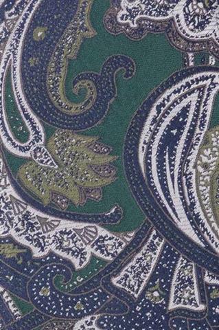Zielony krawat we wzór paisley 57515 - 405571