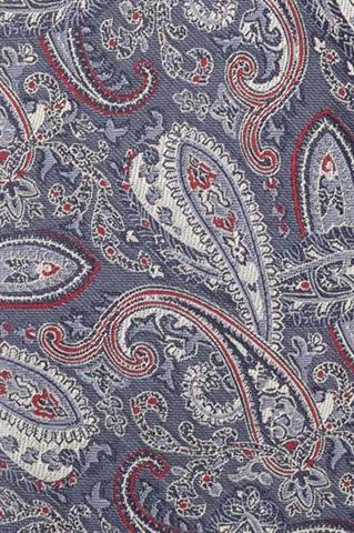 Granatowy krawat we wzór paisley 57519 - 405881