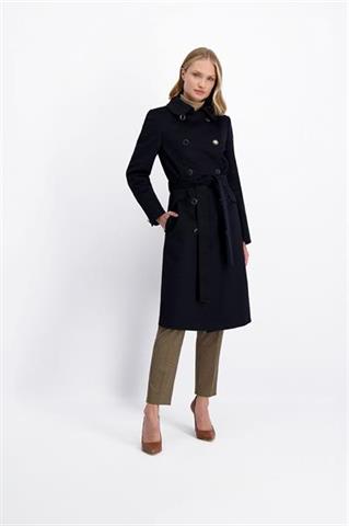 Wełniany płaszcz z kołnierzem 85804 - 410391