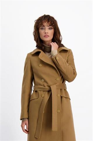 Wełniany płaszcz z kołnierzem 85819 - 412151