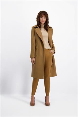 Wełniany płaszcz z kołnierzem 85819 - 412161