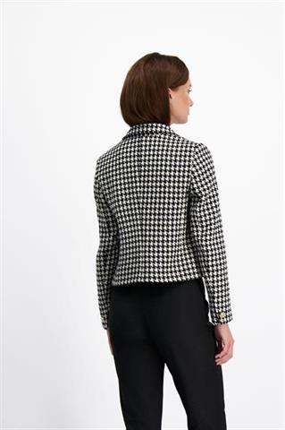Krótka marynarka w pepitkę 86241 - 413131