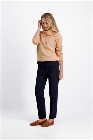 Sweter z ażurowym splotem 86350 - 432111