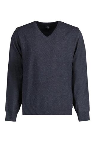 Sweter v-neck z bawełną 74063 - 433221