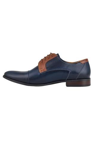Granatowe buty wizytowe męskie 73003 - 46731