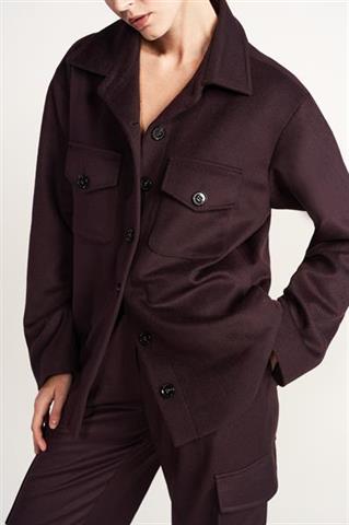 Bordowy overshirt 86731 - 491511