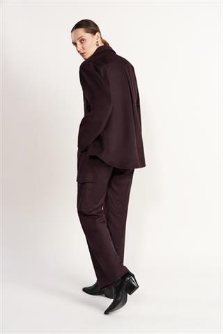 Bordowy overshirt 86731 - 491521