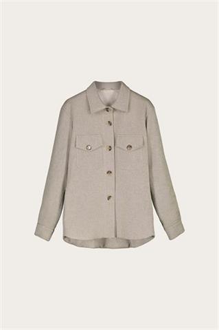 Beżowy overshirt 86725 - 495891