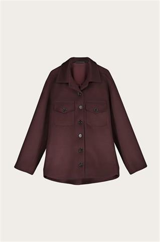 Bordowy overshirt 86731 - 495921