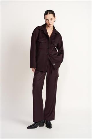 Bordowy overshirt 86731 - 498971