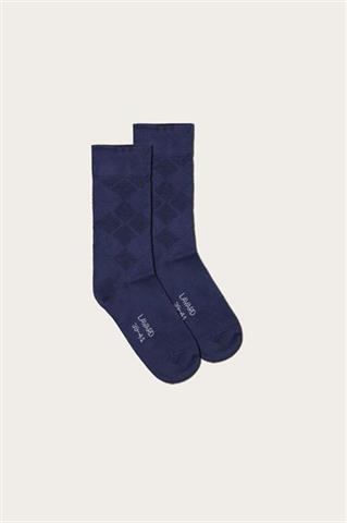 Granatowe skarpety w romby 76027 - 515471