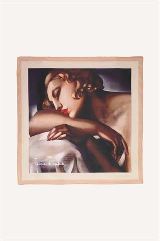 Jedwabna chusta z nadrukiem 86846 - 517681